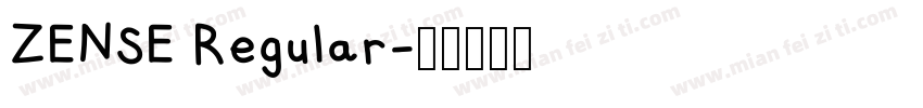 ZENSE Regular字体转换